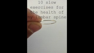 10 ejercicios lentos para la salud de mi columna lumbar