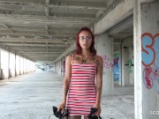 Preview 5 of GERMAN SCOUT - CUTE GINGER TEEN BELLA FIRST ANAL SEX AT REAL STREET CASTING