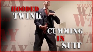 Preview - Hooded Twink Cumming in Suit