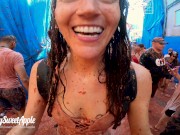 Preview 2 of Bucket List: Fucking at La Tomatina weekend in Spain