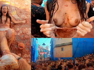 Löffelliste: Ficken Beim La Tomatina Wochenene in Spanien