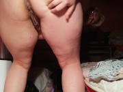 Preview 5 of Doggy pissing and farting, ass gape