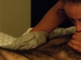 Pretty soccer mom sucking cock