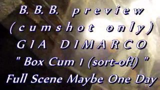 Pré-visualização de B.B.B. Gia DiMarco "BoxCum1(mais ou menos!)" gozar apenas WMV com SloMo