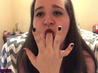 Disabled Girl Sucking On Her Fingers