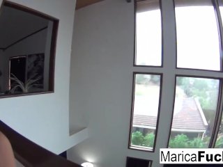 Hottie Marica Hase records herself masturbating