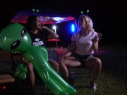 Preview 2 of Hot College Girls Fucked by Alien Outside Area 51 - AmateurBoxxx