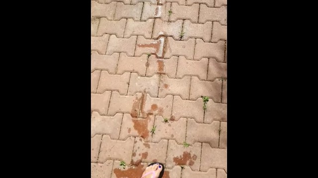 Public Park Desperation, Peeing Bikini Female POV