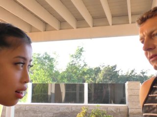 Cute Asian Jade Kush has a tight teenage pussy