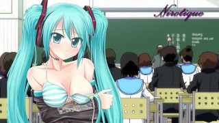 Hatsune Miku En El Salón De Clases De La Escuela ES