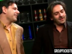 Four Hot and Horny Strippers Take Turns Pleasuring Two Lucky Cocks - Screenshot 1 of 16 - British