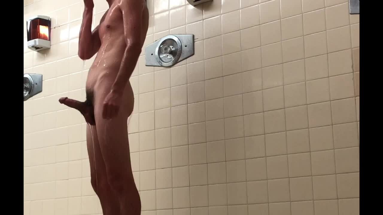 Erection in public shower