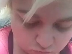 Bbw teen masturbates in work bathroom on period