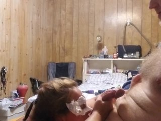 Bbw Milf Sucks My Cock Then Rides Me Hard in a_Chair Reverse_Cowgirl
