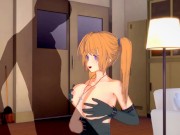Preview 1 of High School DXD irina Shidou Rides a Big Dick in the Clubroom