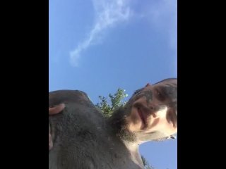 Redneck fun in the mud (Public J/O in woods)