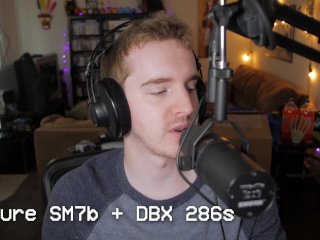 sfw, solo male, shure sm7b mixpre 3