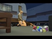 Preview 4 of Truckstop Slut Service Boy Part 1 Dirty talk - Sims 4