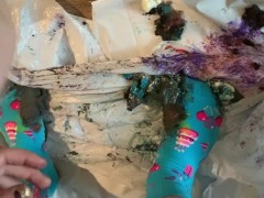 Birthday Cupcake Food Stepping/Crushing in Socks