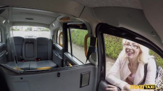 Fake Taxi Double rimjob in the back of the London taxi