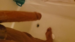 She Wanted Me To Show Off My Long Cock In The Shower