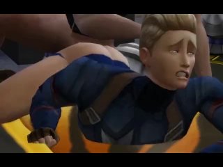Tony Stark y Capitán America Flipfuck Hablar Sucio - Sims 4