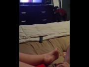 Preview 1 of My Selfie Masturbating Milf Fingering and Watching My Favorite BBC Porn