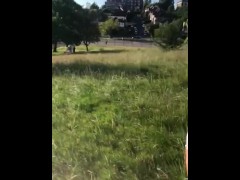 Teen pees outdoors and flashes publicly 