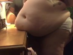 Ssbbw moves furniture with belly - Screenshot 10 of 16 - Belly Drop