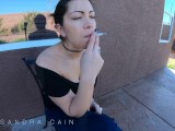Outside Smoking Trailer