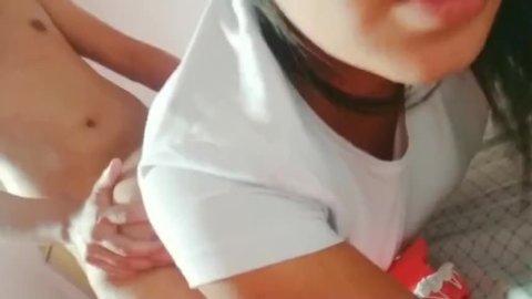 novia dando culo caliente gimiendo mientras bofetadas