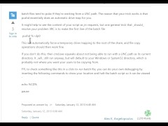 How to run Batch scripts on Network-Mapped Storage without Drive Letters