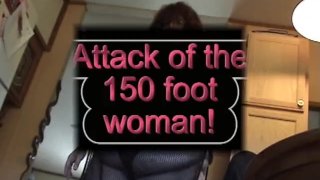 BBW Role Play Size 11 Feet Stepping on Tiny Toy Army Men Foot View - Not HD