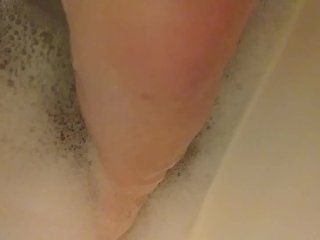 bath, shaving, feet, amateur