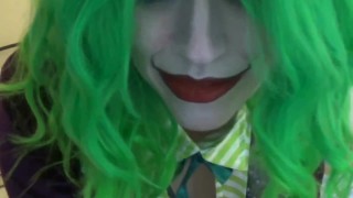 Martha Wayne Weiblicher Joker Steigt Aus Cosplay Geeky Af Fröhlichem Halloween