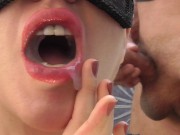 Preview 2 of Cum Eating Cum in Mouth Compilation