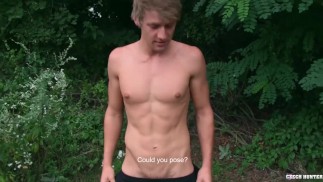   CZECH HUNTER 467 -  Muscular Jock Takes A Big Dick Up His Smooth Behind