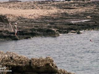 Caught twice while i suck his cock! Risky fuck outdoor amateur LustTaste 4K