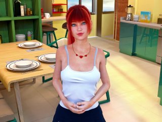 visual novel, red head, redhead, point of view