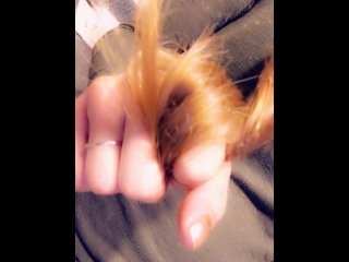 exclusive, solo female, perfect hair, long hair play