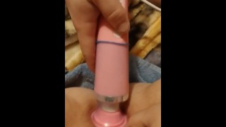 Pink vibrator fun