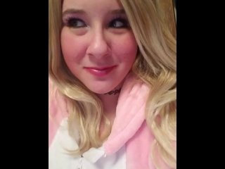 Daddy's unicorn shows boobs