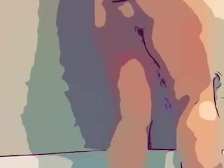 Cartoon ass slapping shower scene