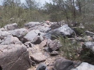 Found Naked Woman Sunbaking on Rocks