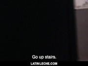 Preview 1 of LatinLeche - Cute Latino Hipster Gets A Sticky Cum Facial