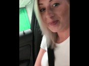 Preview 1 of OMG so risky! Fingered my tight pussy to orgasm in public parking garage