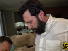 Fisted fetish milf submissive sucks cock