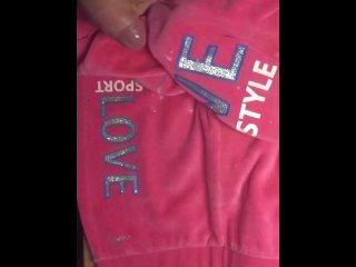 Alice cumming on her favorite pink velour suit