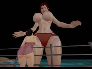 breast expansion, redhead, gts, anime
