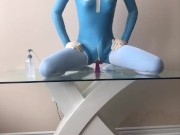 crossdress first time trying out latex
